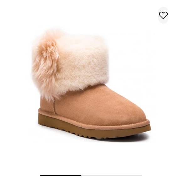 NWB UGG AUTHENTIC CLASSIC MINI FUR WISP BOOT | WOMEN’s 10 - Picture 1 of 16